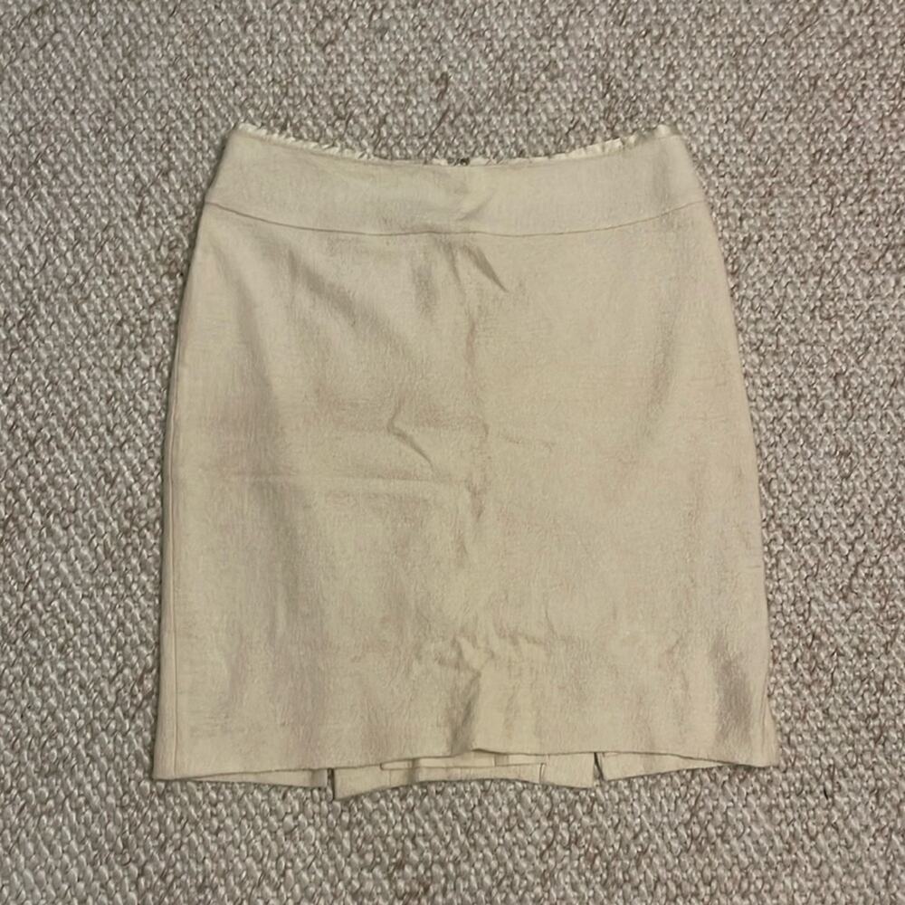 Banana Republic Women’s Wool Cream Skirt Size 12